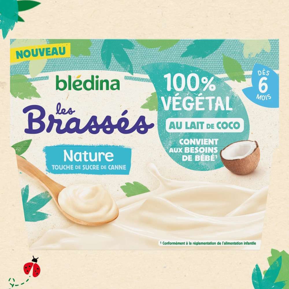 Sữa chua dừa thuần chay Bledina 6m+ (380g) 8 Sữa Chua Dừa Thuần Chay Bledina 6m+ (380g)(1)