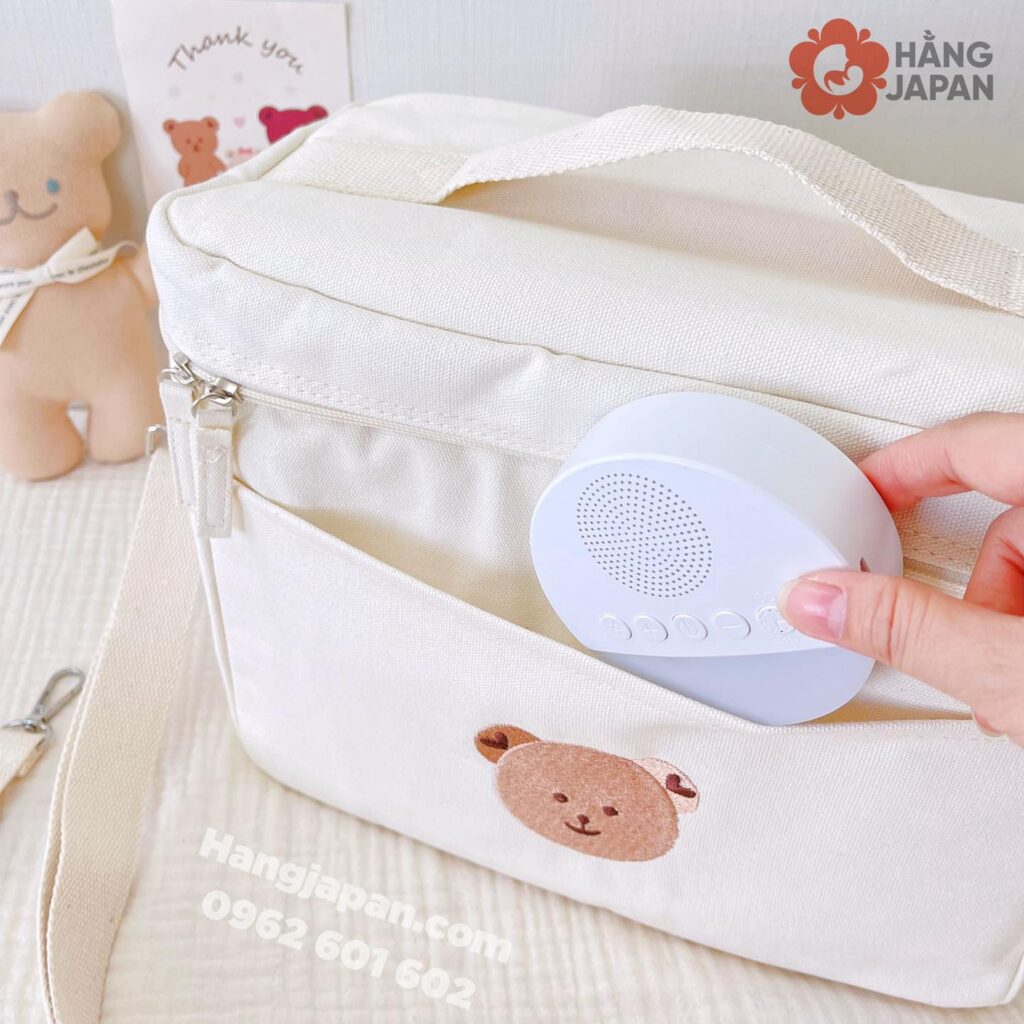 Túi bỉm sữa giữ nhiệt đầu Gấu thêu 30*22*15 18 Túi Bỉm Sữa Giữ Nhiệt đầu Gấu Thêu 302215 (6)