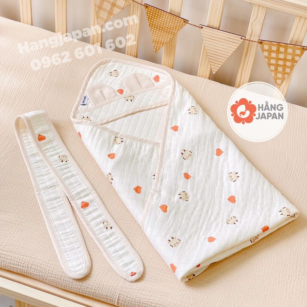 Ủ Choàng Xô Joonee Hình Gấu 3 Lớp In Hình Ngẫu Nhiên (5)
