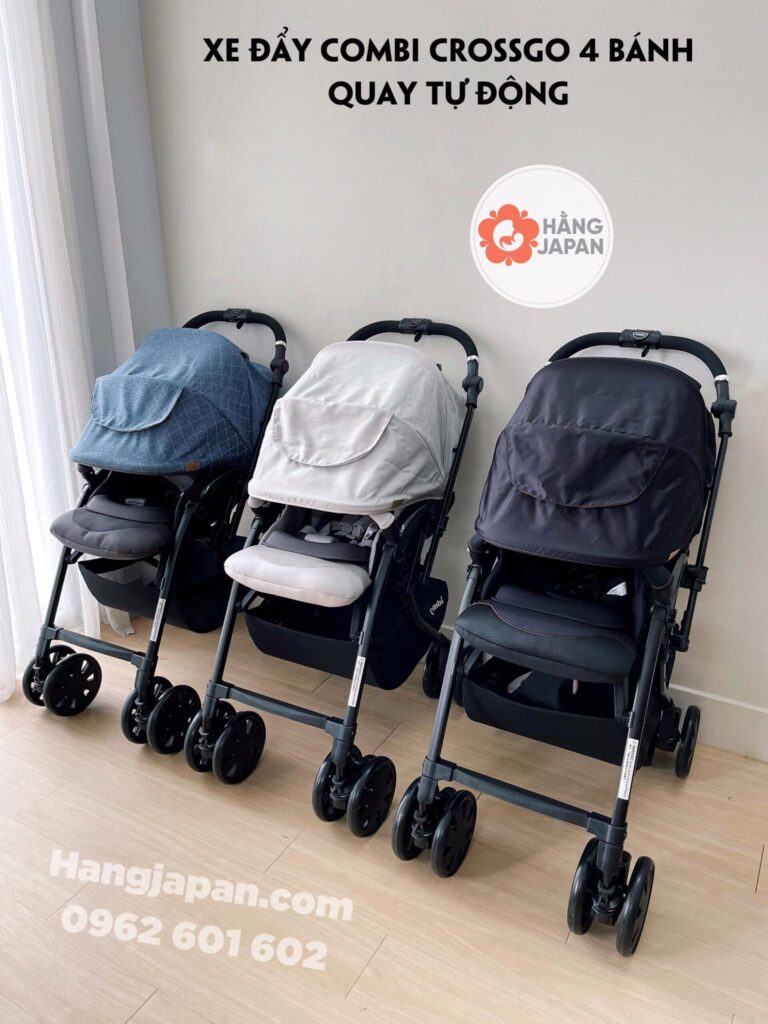 Xe đẩy Combi CrossGo 4 bánh quay tự động 26 Xe đẩy Combi Crossgo 4 Bánh Quay Tự động