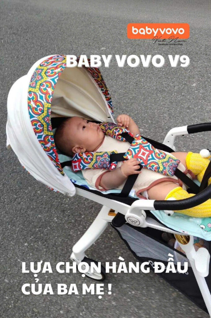 Xe đẩy Du Lịch Gấp Gọn Babyvovo V9(3)