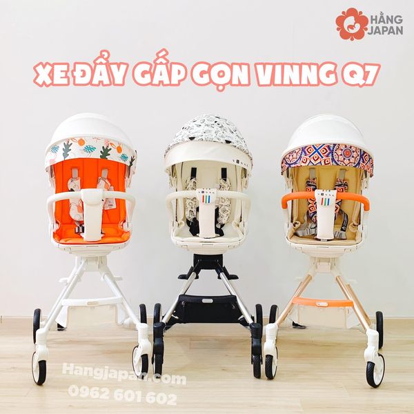 Xe đẩy du lịch gấp gọn đảo chiều Vinng Q7 12 Xe đẩy Du Lịch Gấp Gọn đảo Chiều Vinng Q7(9)