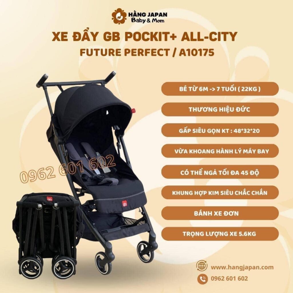 Xe đẩy gấp gọn GB Pockit+ 11 Xe đẩy Gấp Gọn Gb Pockit+(4)