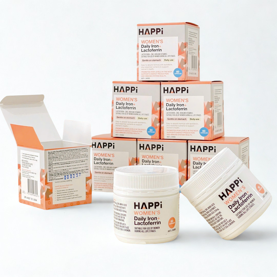 Happi Women’s Daily Iron+Lactoferrin 60 viên