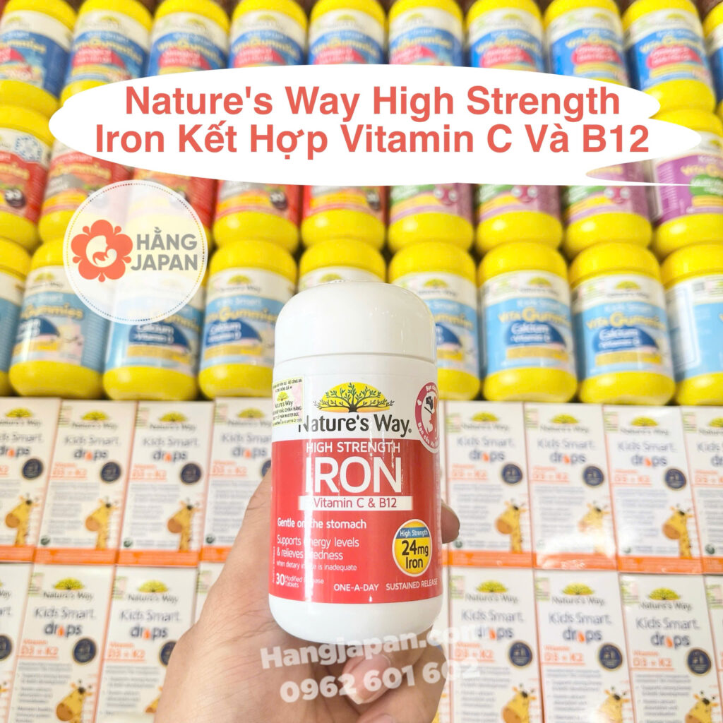 Sắt hữu cơ Nature's Way hàm lượng cao 24mg 30V 17 Sắt Hữu Cơ Nature's Way Hàm Lượng Cao 24mg 30v (1)