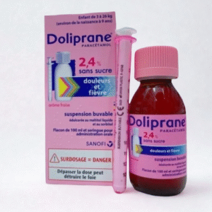 Siro hạ sốt Doliprane Pháp vị dâu - 100ml
