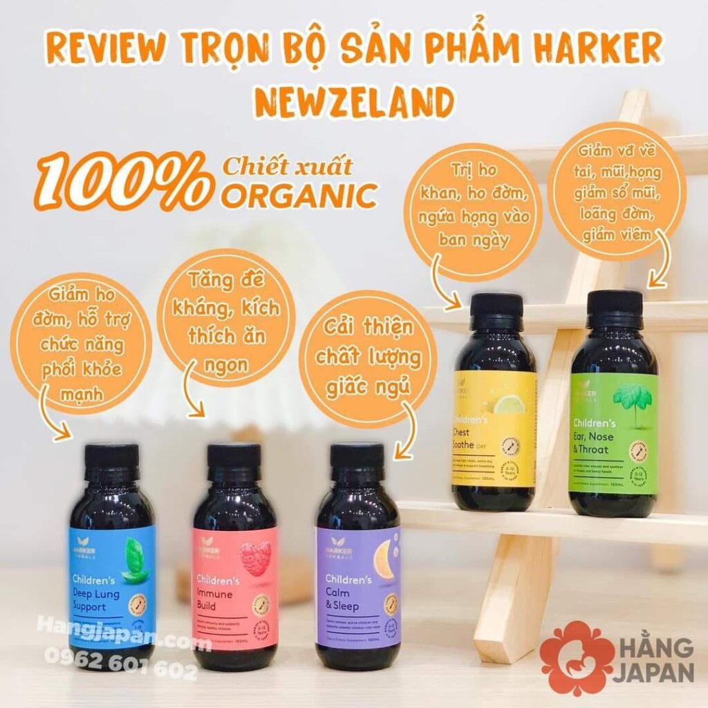 Siro ho khan, đờm Harker Herbals vị cam 150ml (0-12Y) 12 Siro Ngủ Ngon Harker Herbals Vị Cam 150ml (0 12y) (4)