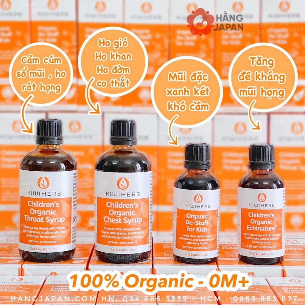 Siro sổ mũi Organic De-Stuff KiwiHerb 50ml 12 Siro Sổ Mũi Organic De stuff Kiwiherb 50ml (3)