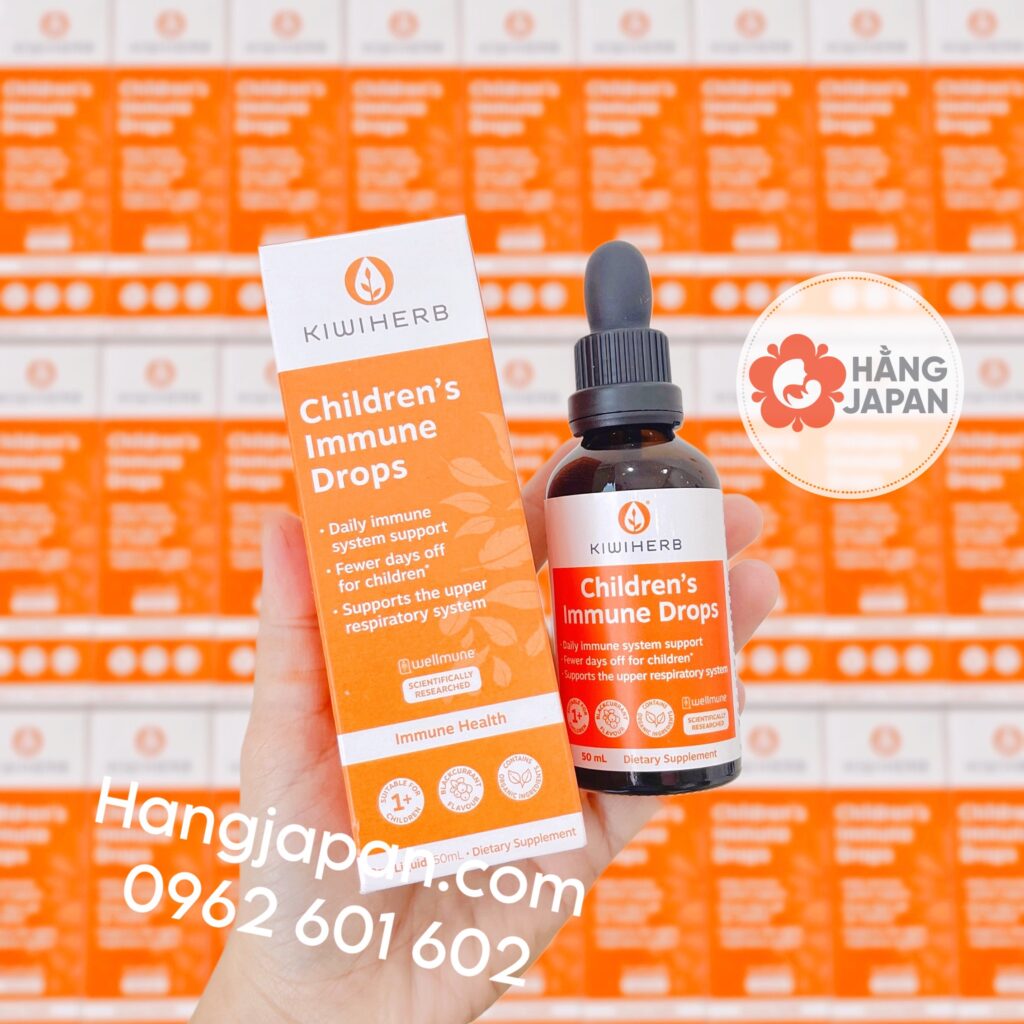 Siro tăng đề kháng Drops KiwiHerb (1-12y) 19 Siro Tăng đề Kháng Drops Kiwiherb (1 12y) (10)