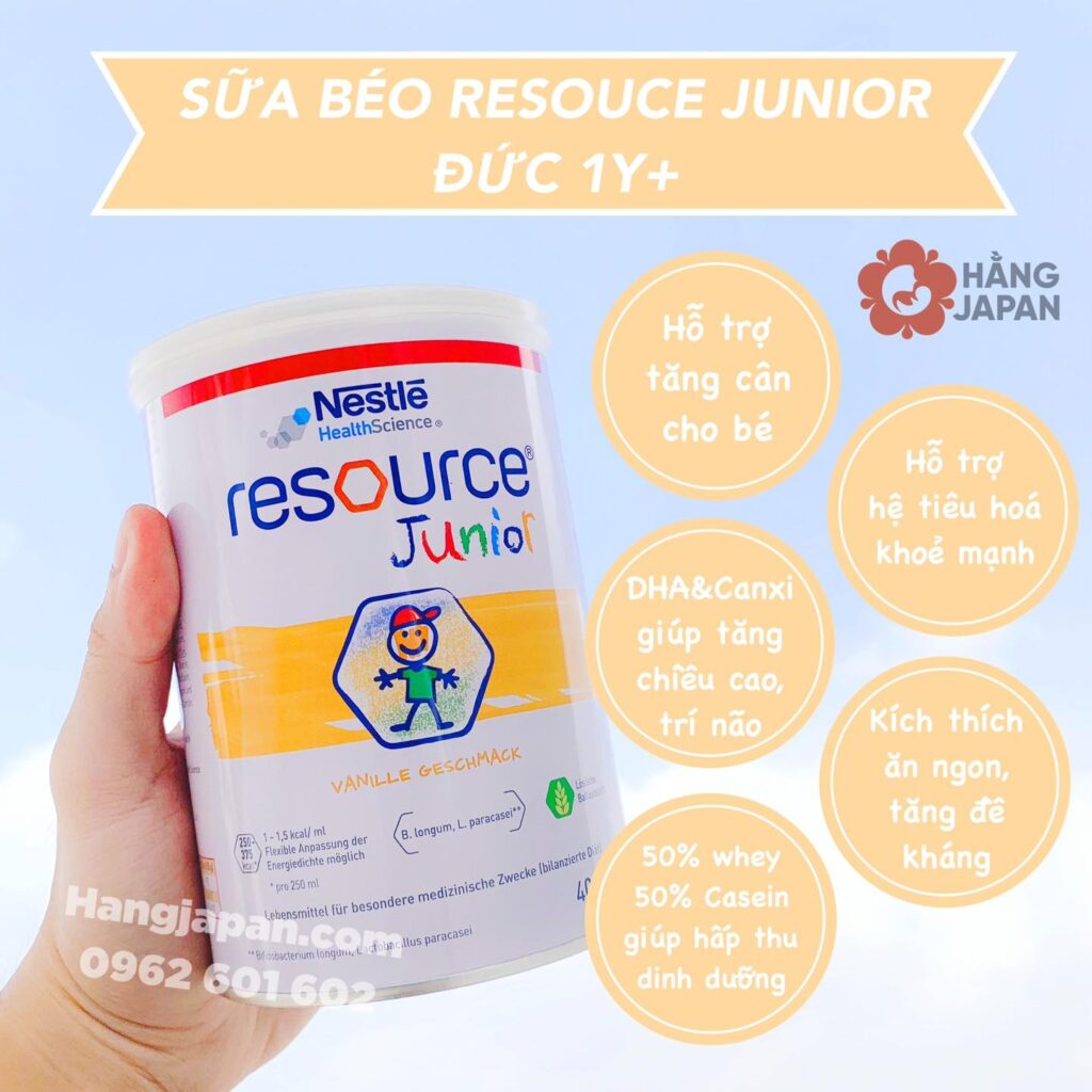 Sữa béo Resource Junior 1y+ (400g) Đức 22 Sữa Béo Resource Junior 1y+ (400g) Đức (8)