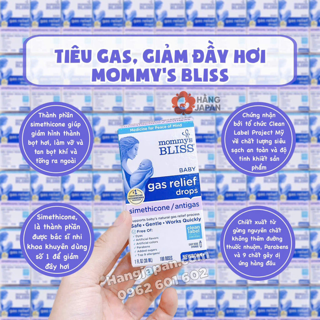 Tiêu gas Baby Gas Relief Mommys Bliss(30ml) 7 Tiêu Gas Baby Gas Relief Mommys Bliss(30ml) (3)