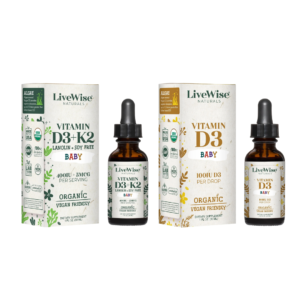 Vitamin D3/D3+K2 Livewise Organics