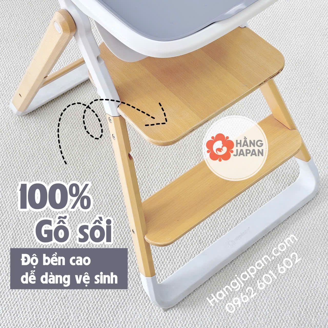Ghế bé ngồi ăn dặm Ergobaby Evolve High Chair + Chair Ghế bé ngồi ăn dặm Ergobaby Evolve High Chair + Chair