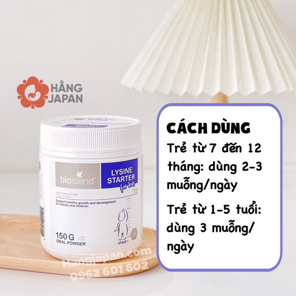 Lysine Bioisland Bột tăng chiều cao 150gr (0-6Y+) 43 Lysine Bioisland Bột Tăng Chiều Cao 150gr (0 6y+) (4)