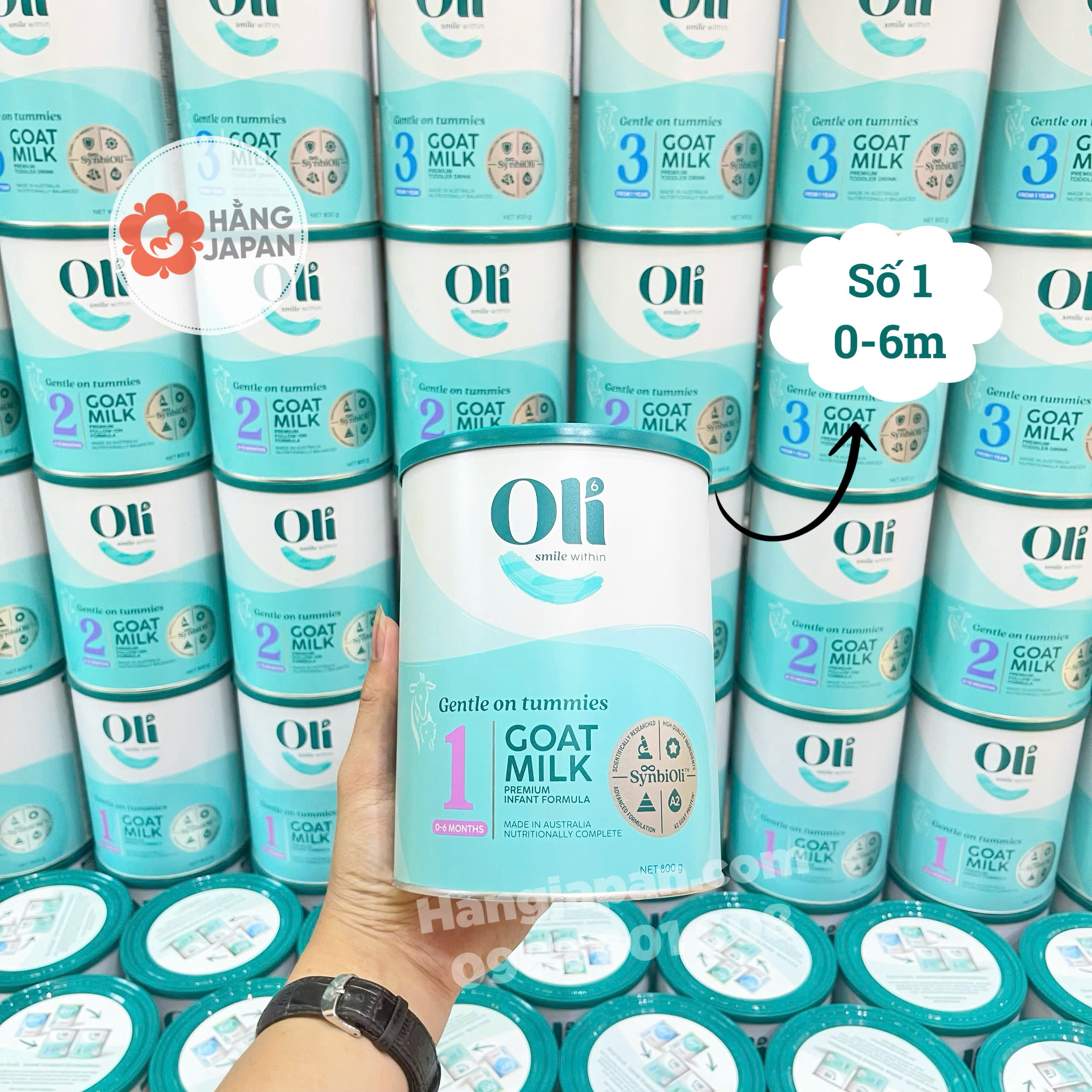 Sữa dê Úc Oli6 800gr Sữa dê Úc Oli6 800gr