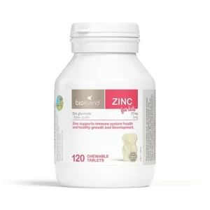 Viên Kẽm Bioisland ZinC Đỏ (120 viên) cho bé từ 1Y+