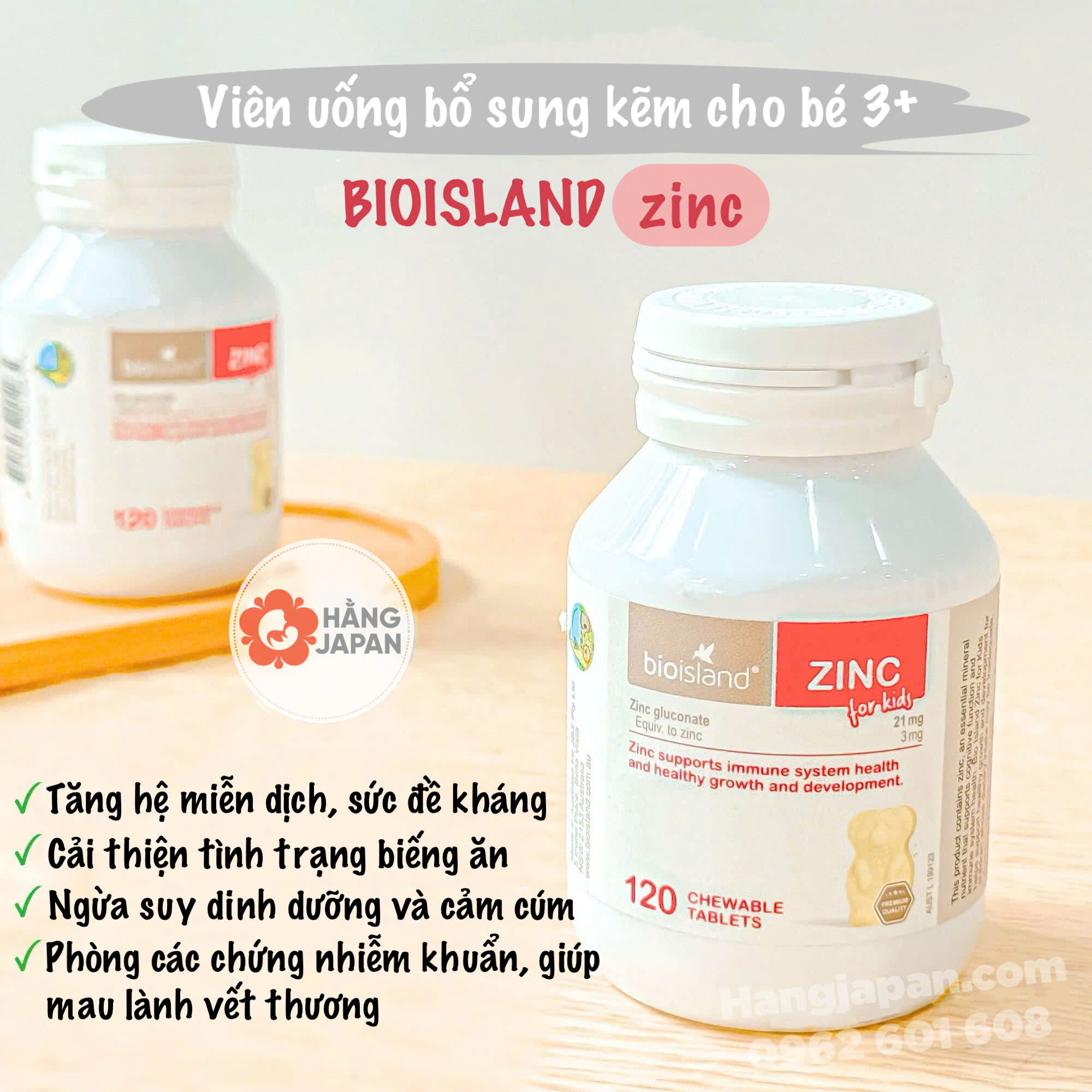 Viên Kẽm Bioisland ZinC Đỏ (120 viên) cho bé từ 1Y+ Viên Kẽm Bioisland ZinC Đỏ (120 viên) cho bé từ 1Y+