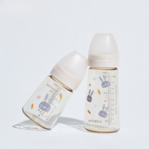 Bình sữa PPSU Mother-K Hàn thỏ kem