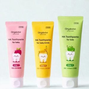 Kem đánh răng thuần chay orgabebe 3 giai đoạn