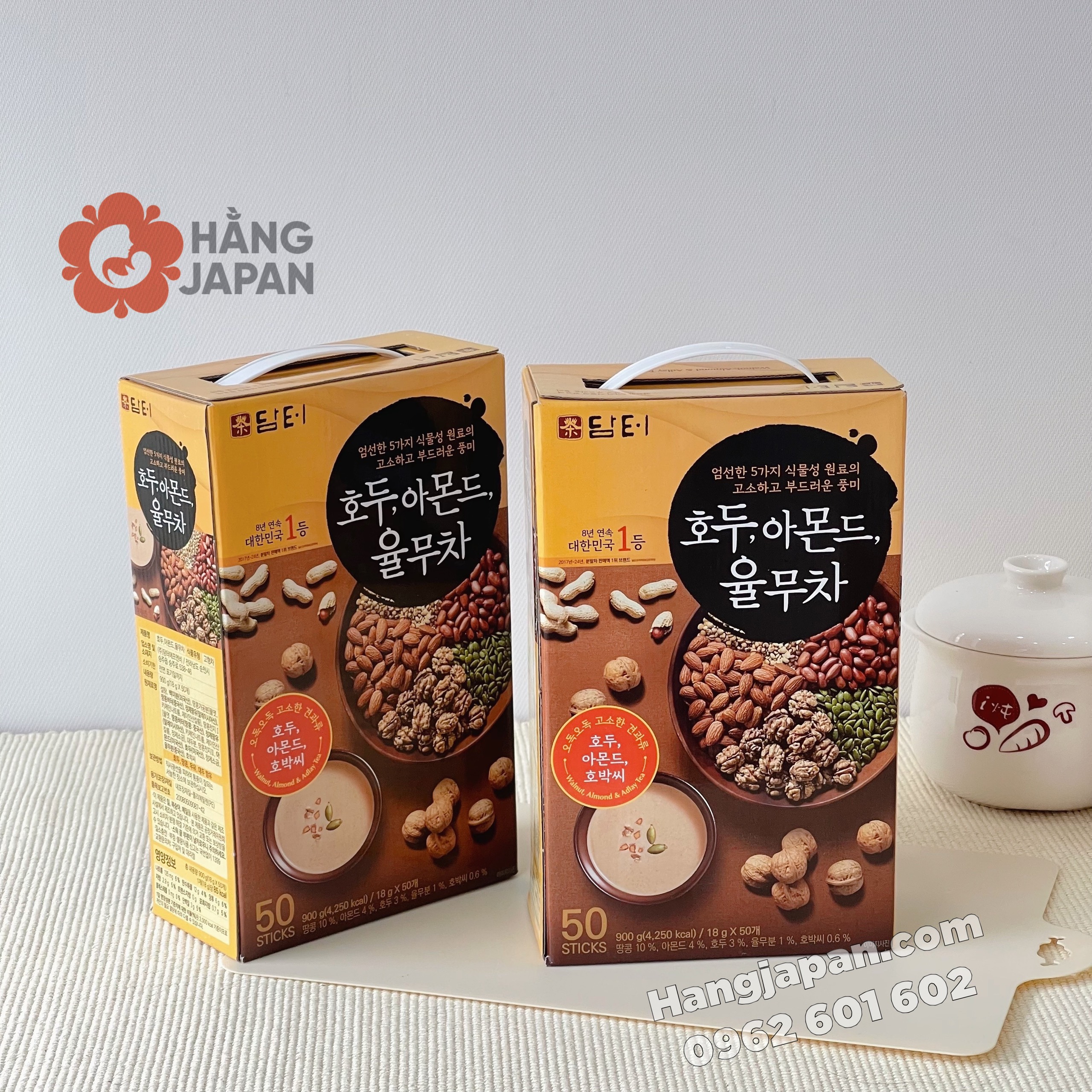 Bột ngũ cốc dinh dưỡng Hàn Quốc Damtuh 50 gói Bột ngũ cốc dinh dưỡng Hàn Quốc Damtuh 50 gói