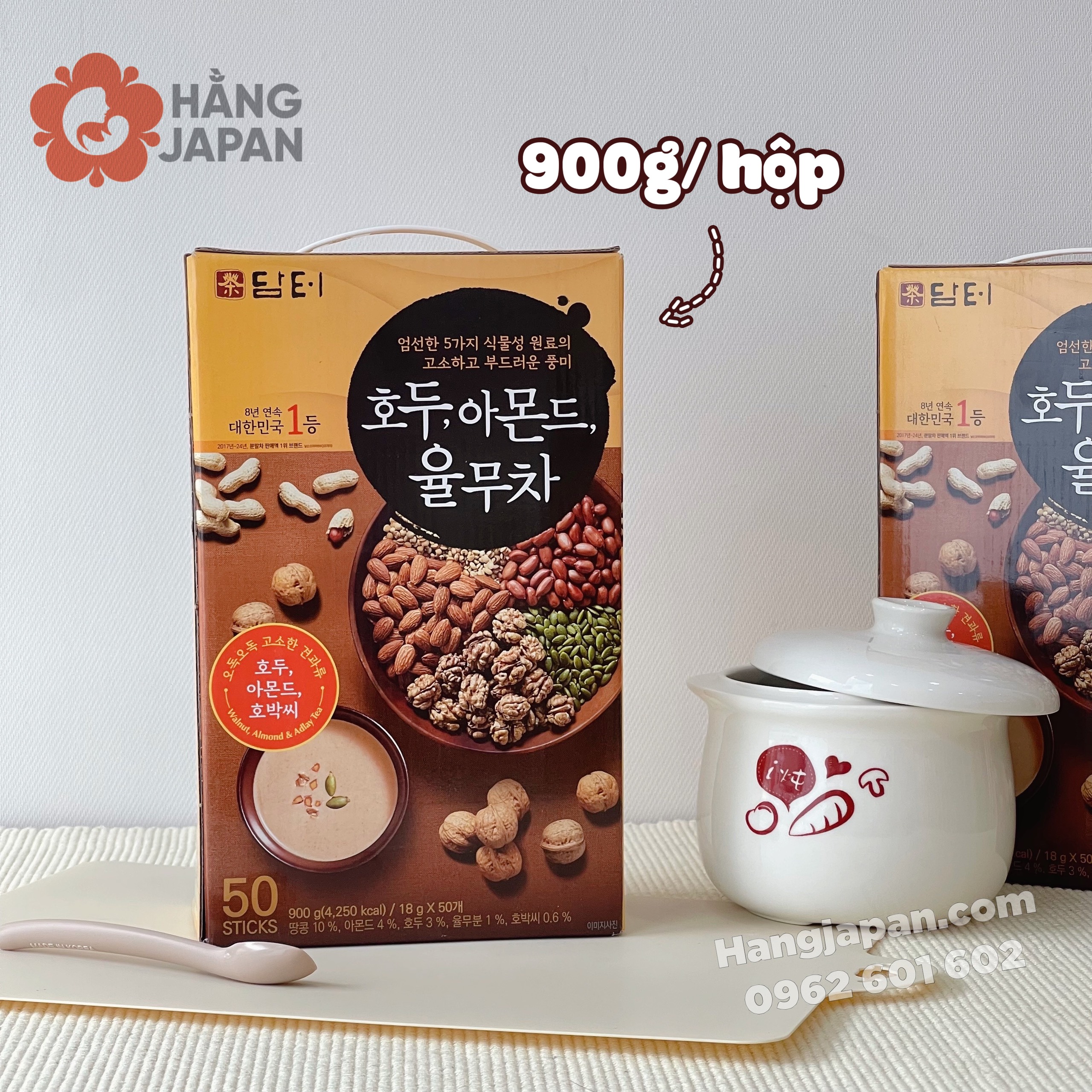 Bột ngũ cốc dinh dưỡng Hàn Quốc Damtuh 50 gói Bột ngũ cốc dinh dưỡng Hàn Quốc Damtuh 50 gói