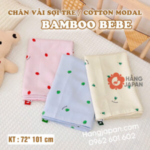 Chăn vải cao cấp Modal in hoạ tiết BambooBebe Hàn