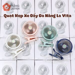 Quạt kẹp mini đa năng tích điện