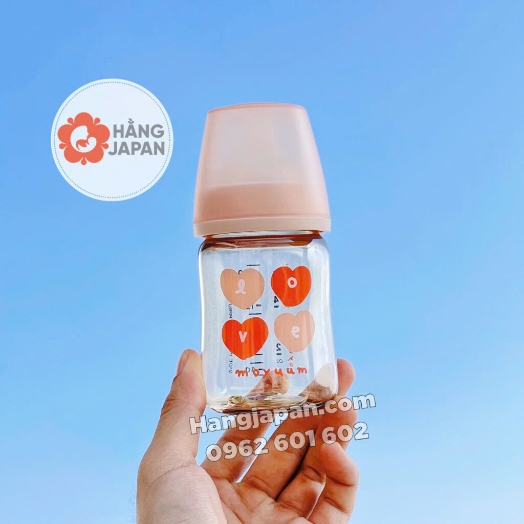 Bình sữa Moyuum Trái Tim Hồng 48 Bình Sữa Moyuum Trái Tim Hồng (12)