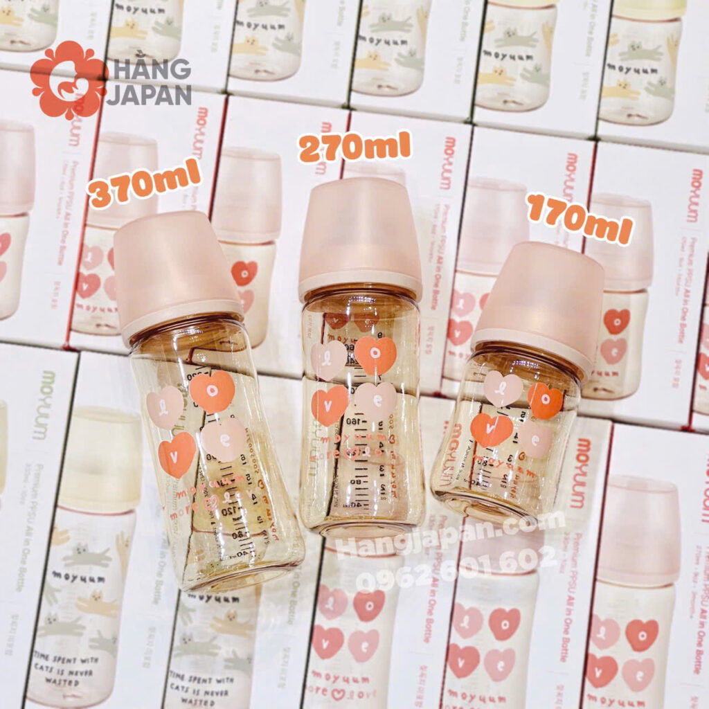 Bình sữa Moyuum Trái Tim Hồng 45 Bình Sữa Moyuum Trái Tim Hồng (14)