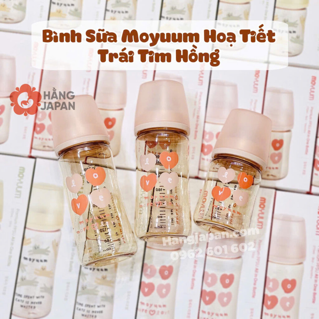 Bình sữa Moyuum Trái Tim Hồng 44 Bình Sữa Moyuum Trái Tim Hồng (16)