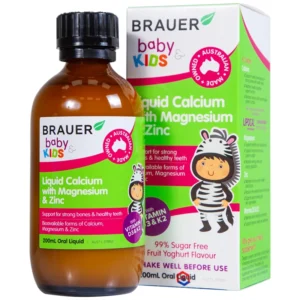 Brauer Baby & Kids Liquid Calcium with Magnesium & Zinc 200ml