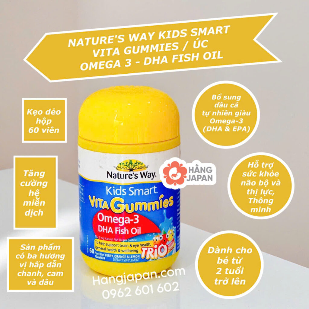 Nature's Way Kẹo bổ sung Omega3 và DHA - 2Y+ 10 Nature's Way Kẹo Bổ Sung Omega3 Và Dha 2y+ (3)