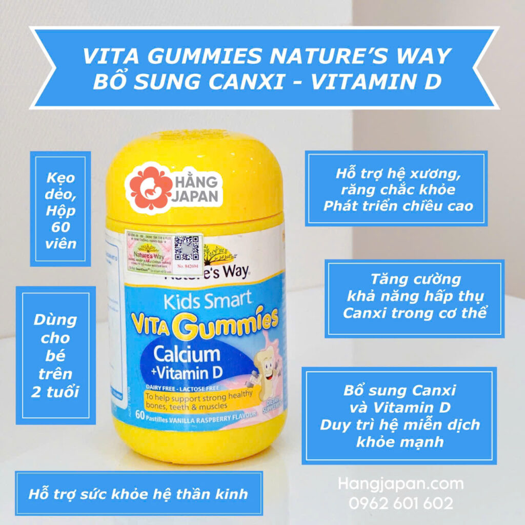 Nature's Way Kẹo Bổ Sung Canxi & Vitamin D (60v) (2)