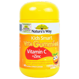 Nature's Way Kids Smart Kẹo bổ sung vitamin C và Kẽm 60v