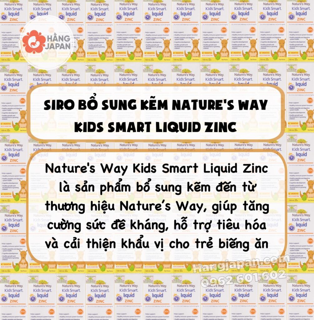 Nature's Way Kids Smart Liquid Zinc bổ sung kẽm 6m+ 100ml 9 Nature's Way Kids Smart Liquid Zinc Bổ Sung Kẽm 6m+ 100ml (3)