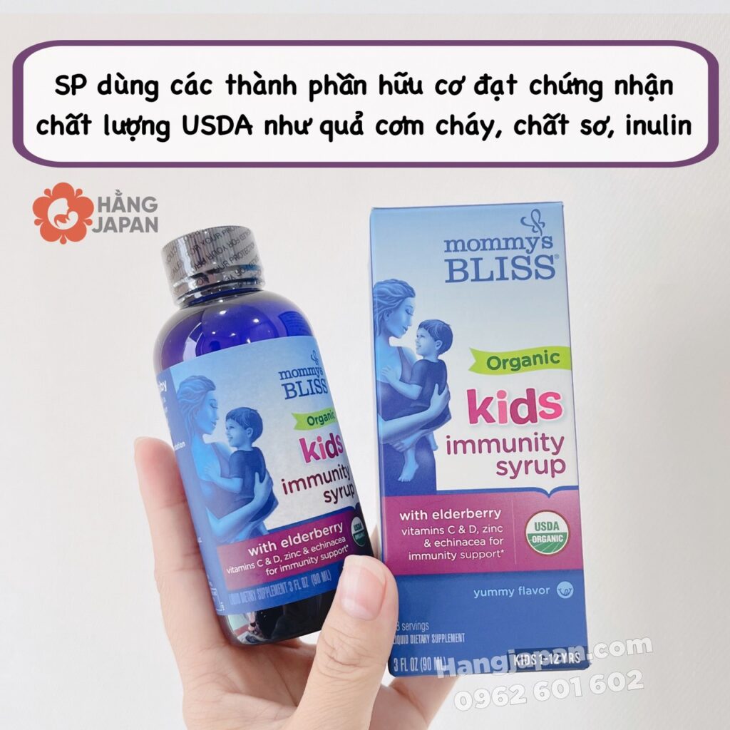 Siro bổ sung vitamin C hữu cơ tăng miễn dịch Mommys Bliss 1y+ (90ml) 8 Siro Bổ Sung Vitamin C Hữu Cơ Tăng Miễn Dịch Mommys Bliss 1y+ (90ml) (2)