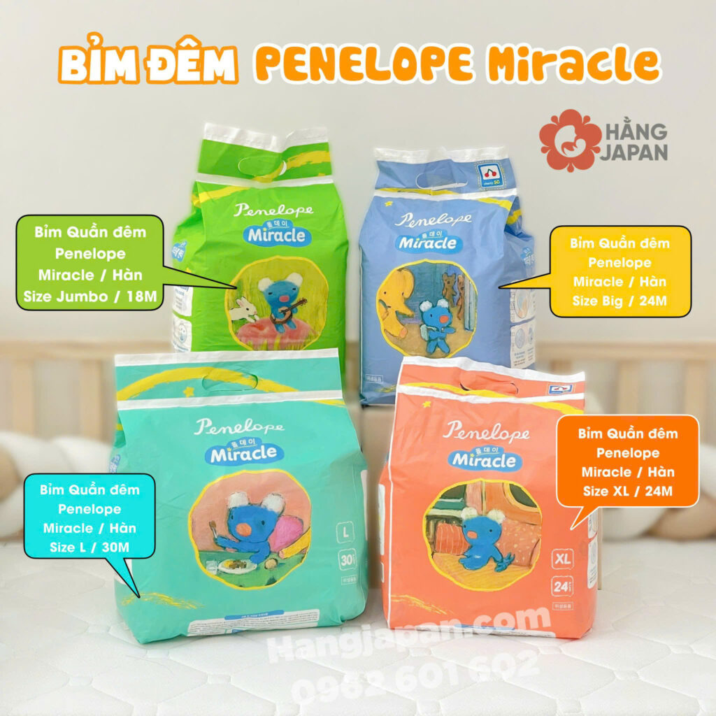 Bỉm Hàn Penelope Miracle quần đêm 23 Bỉm Hàn Penelope Miracle Quần đêm (20)