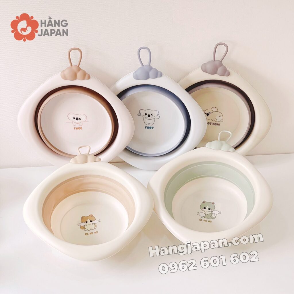 Chậu rửa mặt gấp gọn hình Face, Foot 36 Chậu Rửa Mặt Gấp Gọn Hình Face, Foot (9)