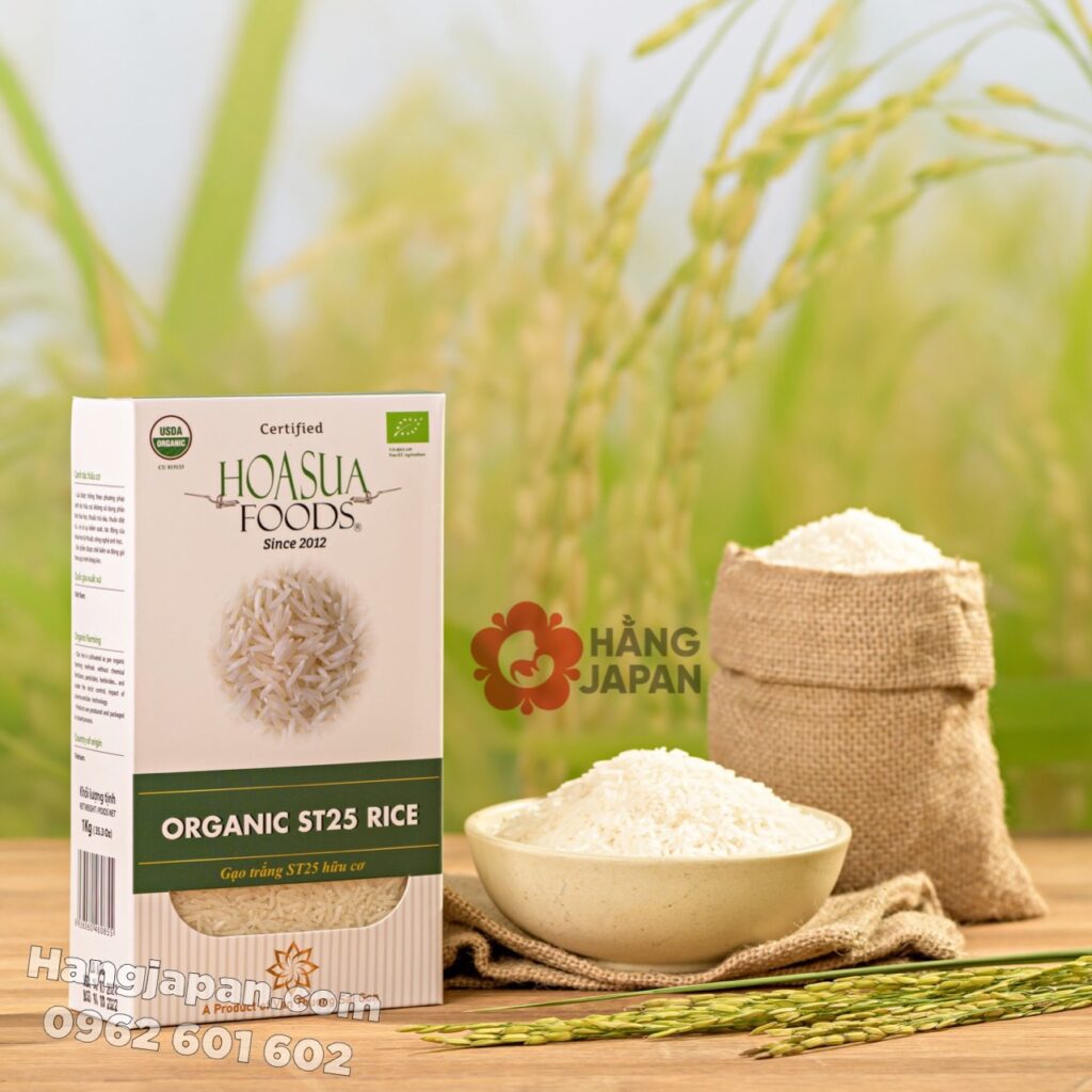 Gạo trắng hữu cơ ST25 HOASUA FOODS 1kg 13 Gạo Trắng Hữu Cơ St25 Hoasua Foods 1kg (7)