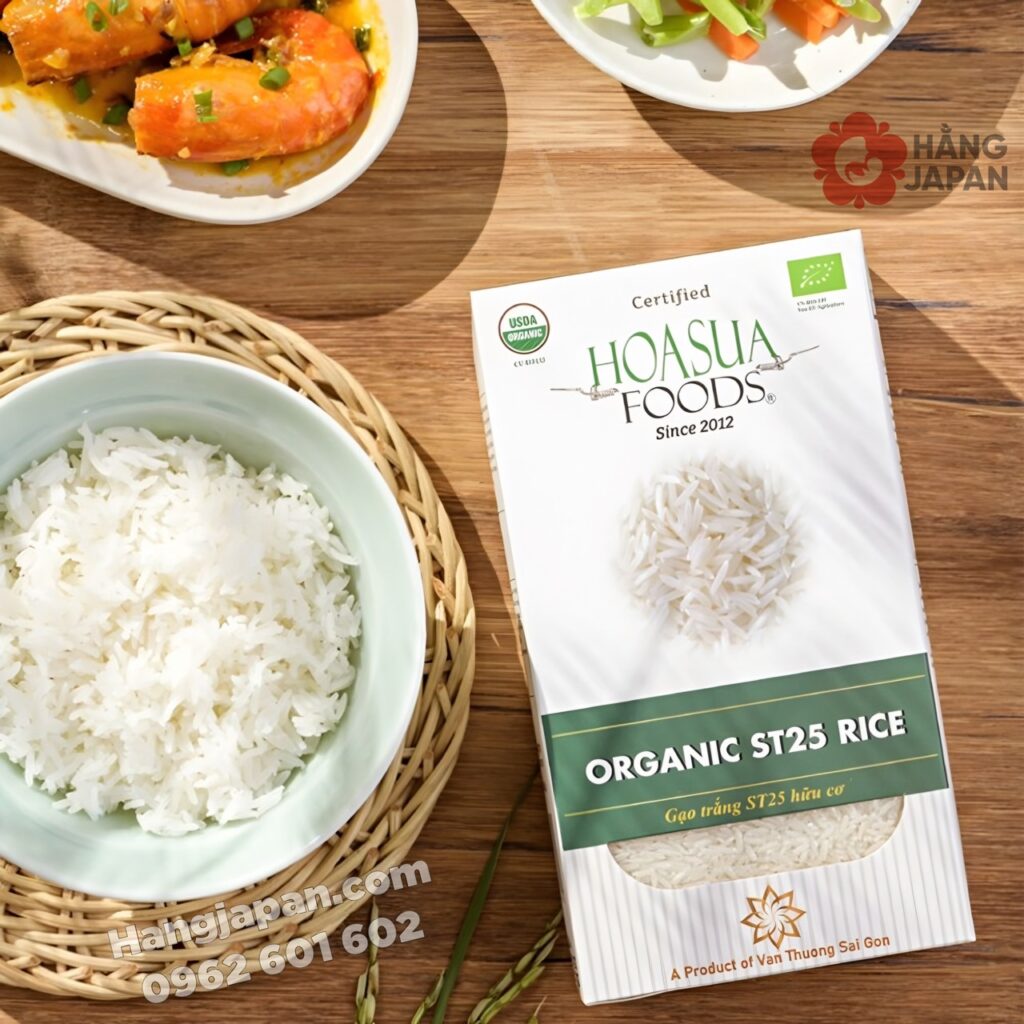 Gạo trắng hữu cơ ST25 HOASUA FOODS 1kg 14 Gạo Trắng Hữu Cơ St25 Hoasua Foods 1kg (8)