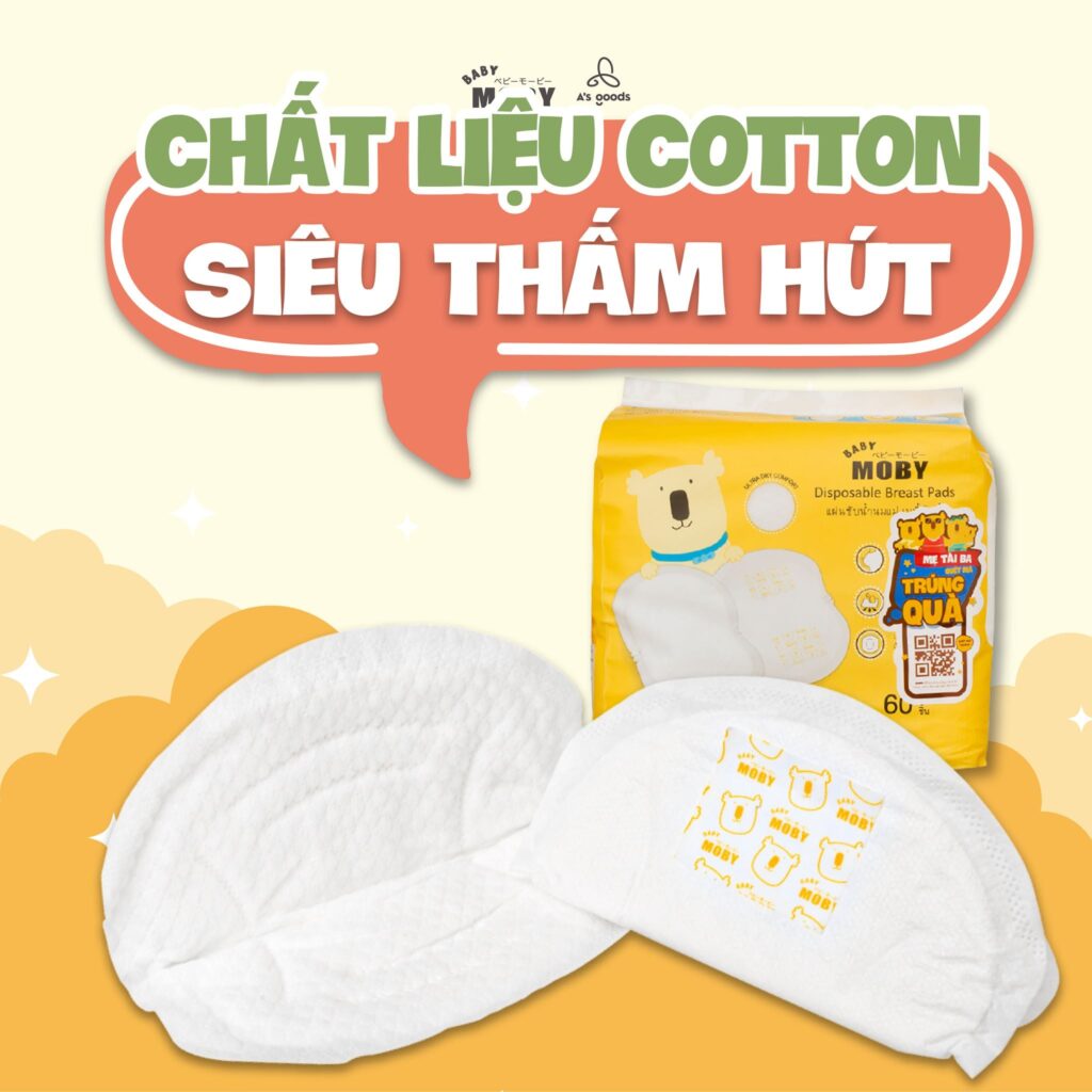 Lót thấm sữa Moby 60 miếng 12 Lót Thấm Sữa Moby 60 Miếng (4)