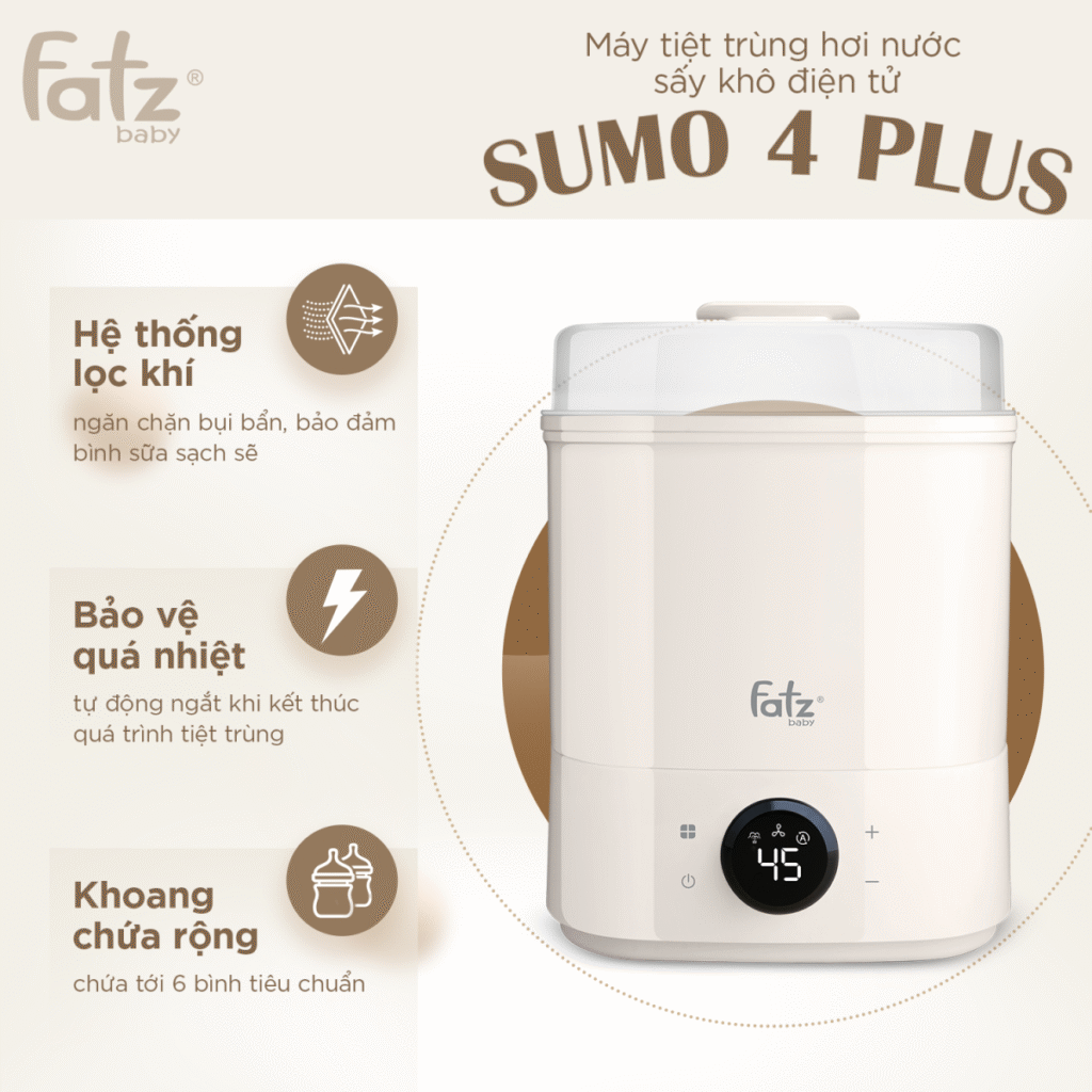 Máy Tiệt Trùng Hơi Nước Sấy Khô Điện Tử Fatzbaby Sumo 4 Plus 10 Máy Tiệt Trùng Hơi Nước Sấy Khô Điện Tử Fatzbaby Sumo 4 Plus (7)
