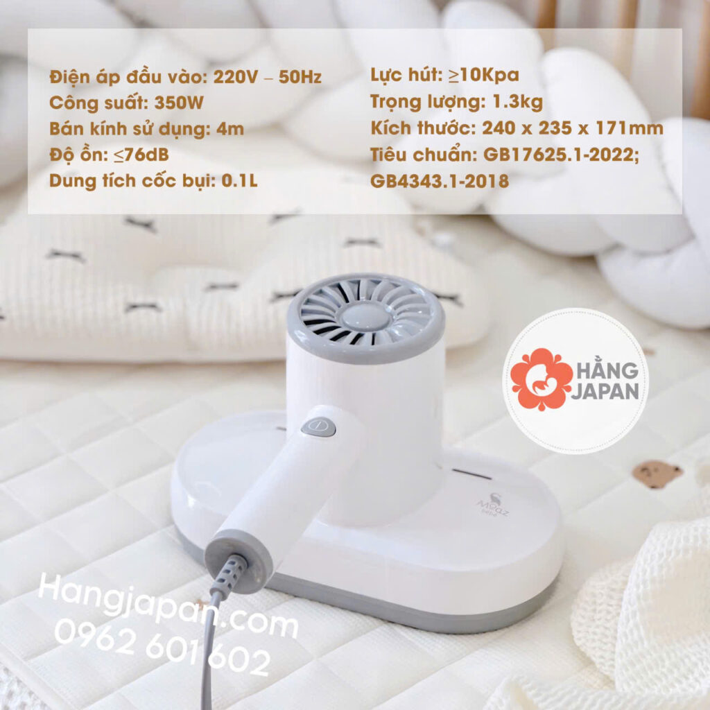 Máy Hút Bụi Giường Nệm Moaz Bébé Mb108 (5)