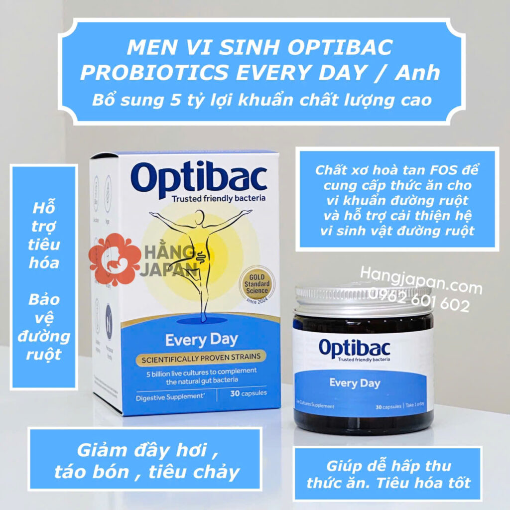 Men vi sinh Optibac Everyday xanh 30v 10 Men Vi Sinh Optibac Everyday Xanh 30v (2)