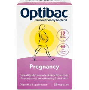 Men vi sinh cho mẹ bầu & cho con bú Optibac Pregnancy hồng 30v