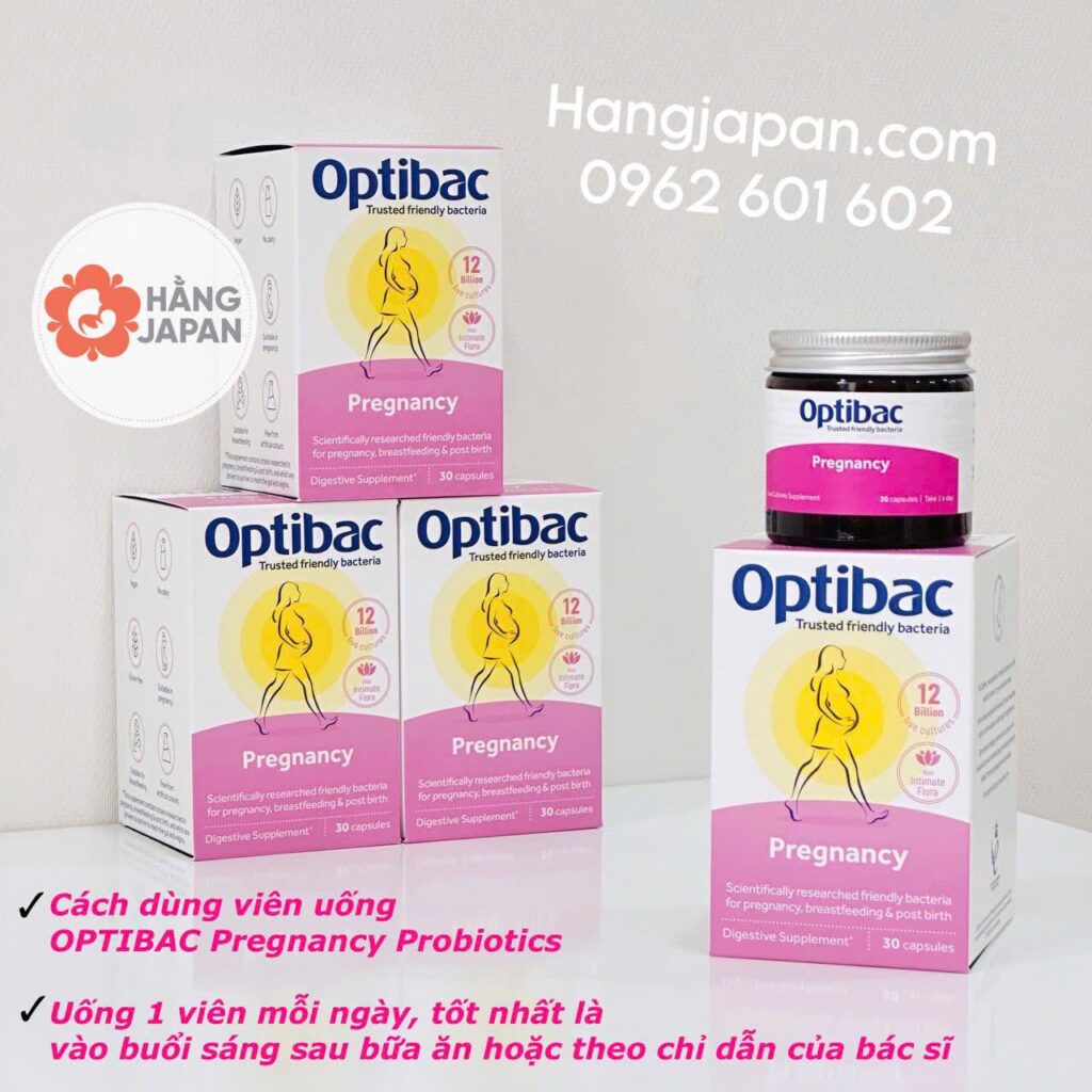 Men vi sinh cho mẹ bầu & cho con bú Optibac Pregnancy hồng 30v 12 Men Vi Sinh Cho Mẹ Bầu & Cho Con Bú Optibac Pregnancy Hồng 30v (12)