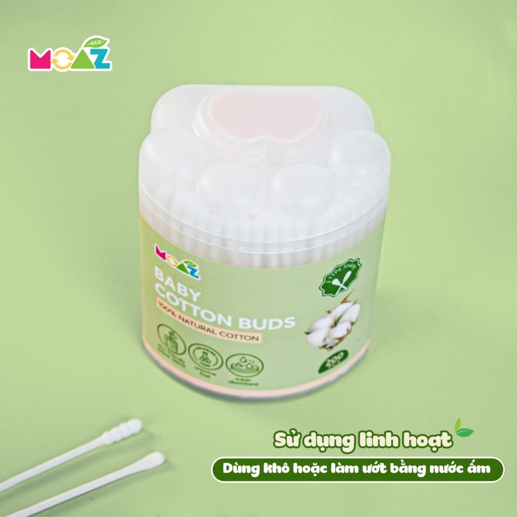 Moazbebe Eco Tăm bông dành cho trẻ em 54 Moazbebe Eco Tăm Bông Dành Cho Trẻ Em (2)