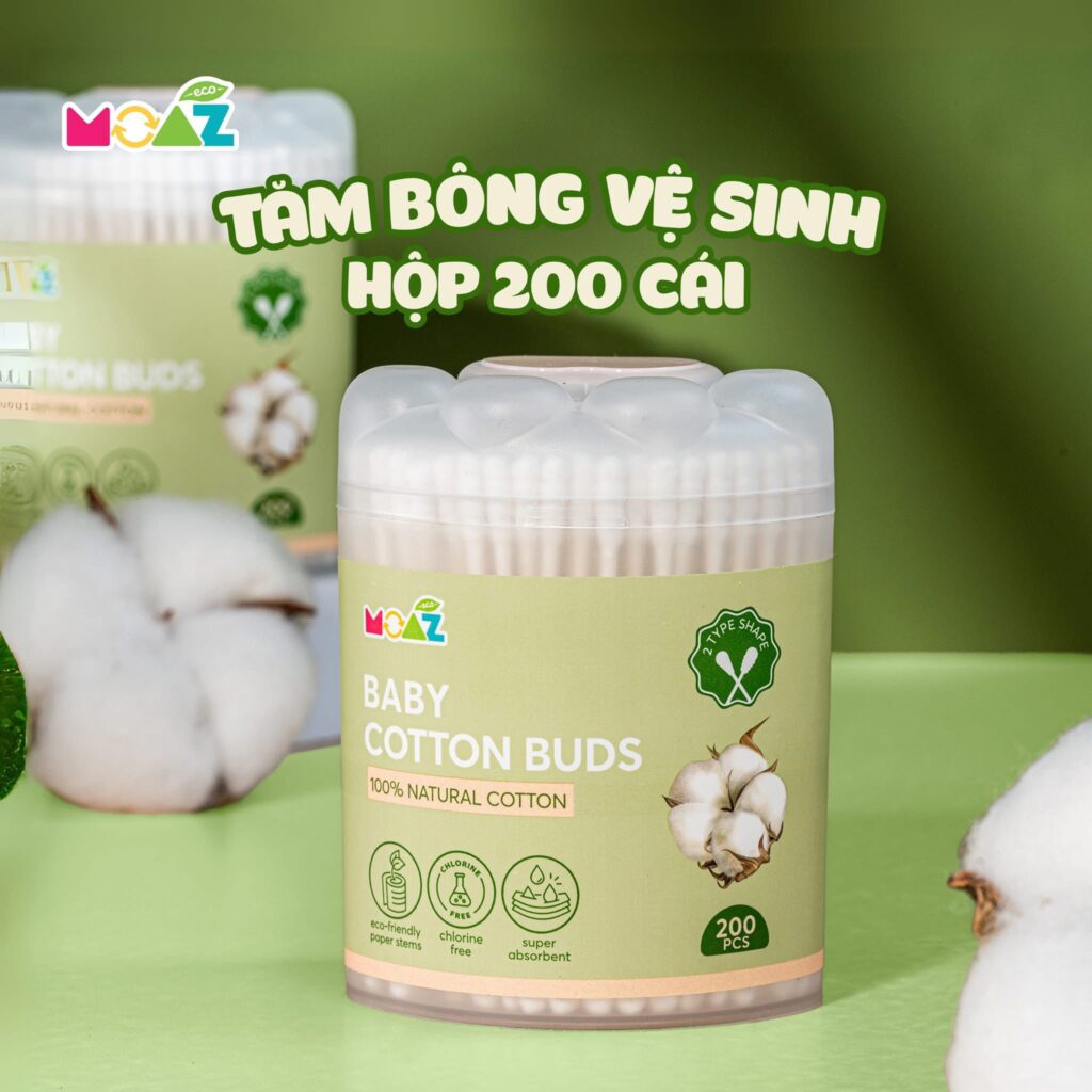 Moazbebe Eco Tăm bông dành cho trẻ em 53 Moazbebe Eco Tăm Bông Dành Cho Trẻ Em (4)