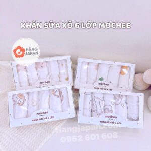 Set 5 khăn sữa xô xù 6 lớp Mochee