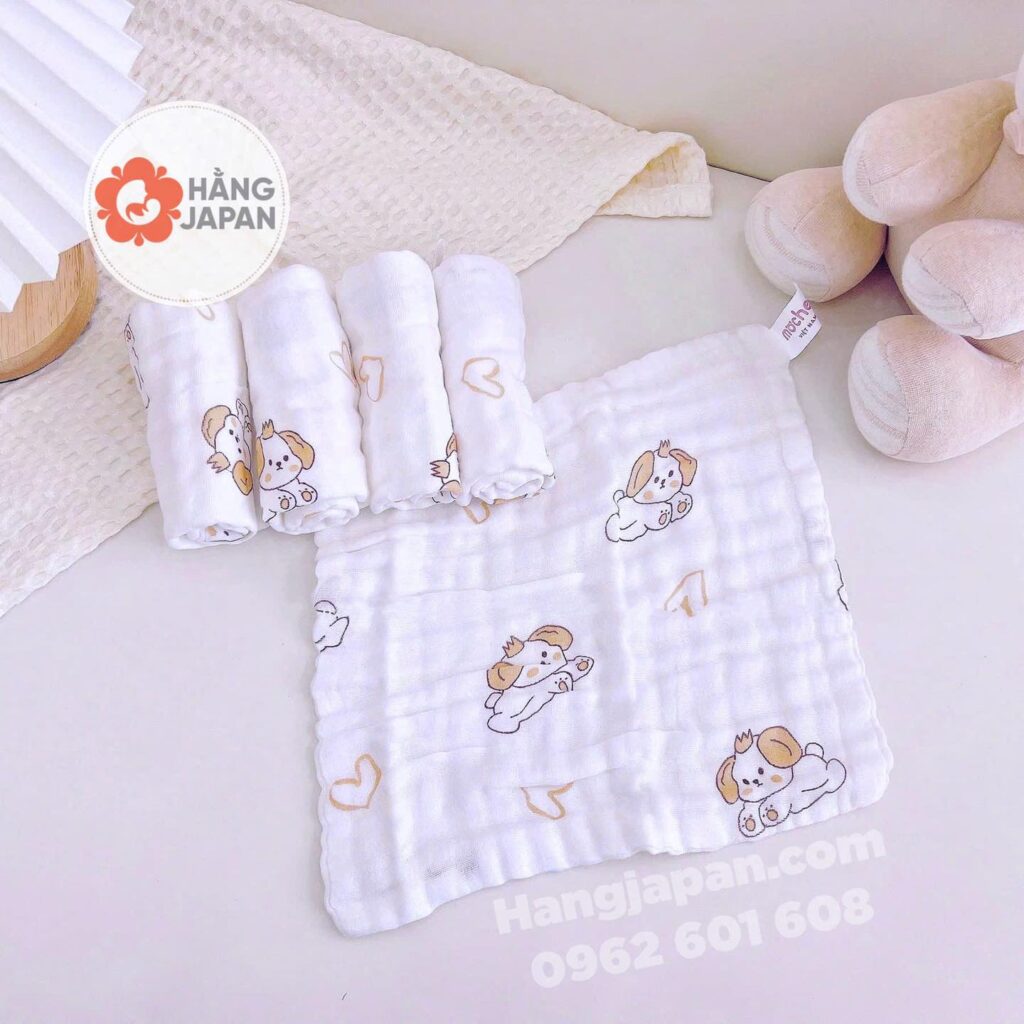 Set 5 khăn sữa xô xù 6 lớp Mochee 17 Set 5 Khăn Sữa Xô Xù 6 Lớp Mochee (2)